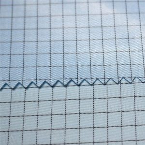 Antistatik giysiler için 5mm şerit dimi polyester antistatik dokuma kumaş