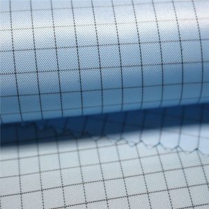 Antistatik giysiler için 5mm şerit dimi polyester antistatik dokuma kumaş